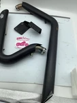Vance & Hines Black Softail Shortshots. Fixed Price $400.00.