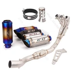 For Yamaha MT-09 FZ09 2020-2023 Full System Black Muffler Exhaust Mid Tail Pipe. Fixed Price $262.29.