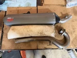 White Bros E2 Aluminum Exhaust Honda *rare*. Fixed Price $450.00.