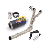 Header Exhaust Pipe Connect Mufflers For Yamaha MT09 FZ09 XSR900 Complete System. Fixed Price $214.68.