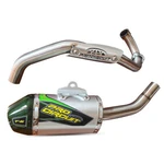 Exhaust Muffler Pipe Full System Carbon Green Fit For Kawasaki KLX110L. Fixed Price $239.36.
