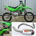 Full System Exhaust Muffler Racing Carbon Pipe Fit For Kawasaki , KLX110L. Fixed Price $239.16.