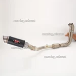 Full Exhaust Carbon Muffler Slip-on Front Mid Pipe For Cf-moto 450SR 450NK 450SS. Fixed Price $250.83.