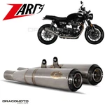 Thruxton 1200 Triumph 2021 2022 Zard Exhaust Conical Rc Cc ZTP090S10SCR. Fixed Price $1205.80.