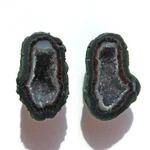 Tabasco - Tiny Mexican Baby Geode Polished Halves For Jewelry * Display TAB1154. Fixed Price $18.60.