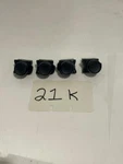 Lot Of Two Used Allen Bradley Black Push Buttons 800FP-F2 With Contacts 800F-X10. Fixed Price $22.00.