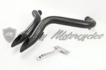 Laf 2" Drag Pipes Exhaust Harley Softail Touring Dyna Sportster 1984-2014 Blk. Fixed Price $102.59.