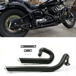 Shortshots Staggered Exhaust Pipes For Yamaha XVS650 Dragstar 400. Fixed Price $159.99.