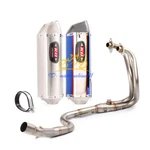 Full System Exhaust Mufflers Pipe For Kawasaki Ninja 250 Z300 13-16. Fixed Price $197.71.