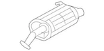 Genuine Honda Muffler Ex 18307-SXS-A11. Fixed Price $347.48.