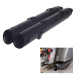 4" Slip On Mufflers For Indian 2014-UP Motorcycle Exhaust, Black Pipe. Fixed Price $285.00.