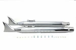M8 Chrome Fishtail Muffler Set For Harley Davidson By V-twin 30-1606. Fixed Price $237.23.