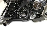 Flt Offset Megaphone 2:1 Exhaust Black With Chrome Tip For Harley-davidson. Fixed Price $317.99.
