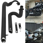 Shortshots Staggered Exhaust Pipe W Silencer For Yamaha Star XVS650 XVS400. Fixed Price $134.99.