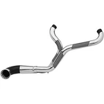 Trask Chrome/black Nb Nasty Bastard 2-INTO-1 Exhaust System M8 Touring 17-23. Fixed Price $1399.95.