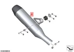 Genuine Bmw K69 0E43 Sport Silencer Akrapovic 18519830140. Fixed Price $1743.14.