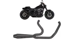 Two Brothers Into Full Exhaust Black 18-20 Harley Softail Fxlr Low Rider 107. Fixed Price $1088.98.