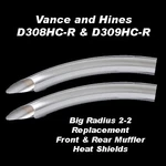 Vance & Hines Big Radius 2-2 Front Rear Muffler Heat Shields D308HC D309HC. Fixed Price $299.99.