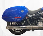 Tab Performance 25-UP Hd Softail Chrome 2-1 Slip-on Muffler W/ Med Baffle #2158. Fixed Price $295.95.