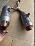 06-09 Honda Oem Pro Moto Billet Dual Muffler Exhaust Pipe Set. Fixed Price $329.99.