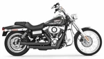 Black Staggered Duals Exhaust System Harley Softail 1987-16 Freedom Usa HD00393. Fixed Price $549.99.