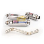 Exhaust Tips Tail Muffler Middle Link Pipe System For Cf-moto 650MT 650NK 400NK. Fixed Price $109.83.