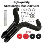 High Performance Black 2" Laf Exhaust Pipes Harley Sportster Softail. Fixed Price $118.00.