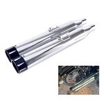 3.5" Slip On Mufflers Exhaust For 18- Up Softail M8 Premium Chrome, 21" Length. Fixed Price $237.99.