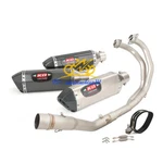 For Yamaha Yzf R3 2015-2024 MT-03 Whole Exhaust System Front Pipe 370MM Mufflers. Fixed Price $143.08.