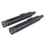 3.5" Slip On Mufflers Exhaust Pipes For Softail M8 2018-UP Black, Upgrading. Fixed Price $237.99.