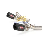 For Kawasaki Ninja ZX6R ZX636 2009-2023 Slip-on Mid Pipe Exhaust Carbon Mufflers. Fixed Price $102.40.
