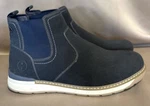 Reserved Footwear Mens Navy Faux Suede Slip On Chelsea Boots Us 13 Eur 46 RF1194. Fixed Price $28.00.