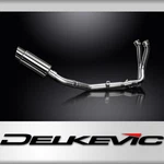 Full Exhaust With 8 Inch Round Stainless Steel Muffler For CB750 Hornet. Fixed Price $429.99.