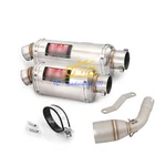 For Benelli TNT125 TNT135 2017-2023 Exhuast Mid Connect Pipe 51MM Muffler Tips. Fixed Price $95.26.