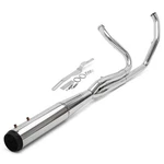 Polished 2-1 Exhaust Pipe Muffler For Harley Touring Road Glide M8 2017-UP Model. Fixed Price $499.99.