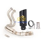 Header Pipe Exhaust Black Mufflers System For Kawasaki Z650 Ninja 2012-2023. Fixed Price $168.13.