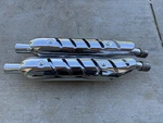 2016 Triumph Scrambler Double Exhaust With Mounting Bracket And Shield. Fixed Price $99.00.
