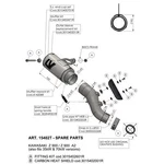 Rear Silencer Leovince Lv Corsa Titanium 160 Exhaust System Muffler Cover. Fixed Price $157.21.