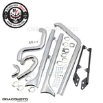 Harley Flstn 1690 Softail Deluxe 2012-2013 Full Exhaust Bassani Fishtail Dual.... Fixed Price $2275.61.