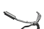 Delkevic 4-1 Stainless Exhaust 14" Oval Muffler Kawasaki ZRX1100/1200 99-05. Fixed Price $455.99.