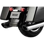 Vance & Hines 16672 Chrome 4" Round Twin Slash Slip-on Mufflers 17-23 Touring. Fixed Price $649.95.
