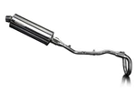 Delkevic Full Exhaust With 14 Inch Oval Stainless Muffler For KLX230S. Fixed Price $339.99.