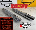 4" Vance & Hines 17-26 M8 Touring Twin Slash Rounds Slip On Mufflers Exhaust. Fixed Price $399.95.