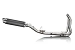 Suzuki GSX-S1000GX Delkevic Complete Exhaust With 14 Inch Carbon Round Muffler. Fixed Price $559.99.