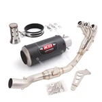 For Yamaha MT-09 21-23 Exhaust System Front Pipe Carbon Muffler Silencer. Fixed Price $262.40.