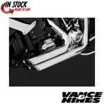 Vance & Hines 17235 Chrome Shortshots Staggered Full Exhaust Harley Softail 18-. Fixed Price $1099.95.