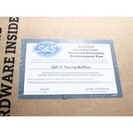 * S&s Cycle Chrome 4" Slash Down Muffler Kit Pn 550-0695 (fits Harley-davidson). Fixed Price $451.99.