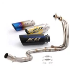 For Kawasaki Ninja 300 250 2013-2016 Motorcycle Front Pipe + Exhaust Tip Muffler. Fixed Price $180.93.