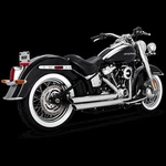 HD2 Vance & Hines 17919 Big Shots Staggered Exhaust System, Chrome Dyna 06-11. Fixed Price $499.49.