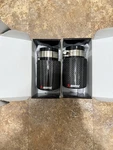 Akrapovic Carbon Fiber Single Exit Exhaust Tips 3 Inlet To 4 Outlet, 2 Pcs. Fixed Price $135.00.